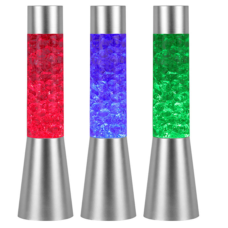 रङ परिवर्तन गर्ने तरल ग्लिटर नाइट लाइट बरफ जस्तो आकारको साथ